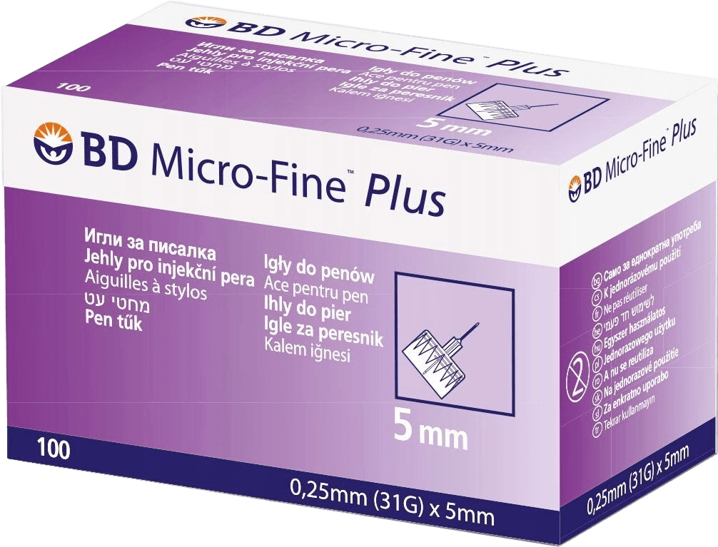 Igly dlya shprits ruchki BD Micro Fine Plus, 31G, №100