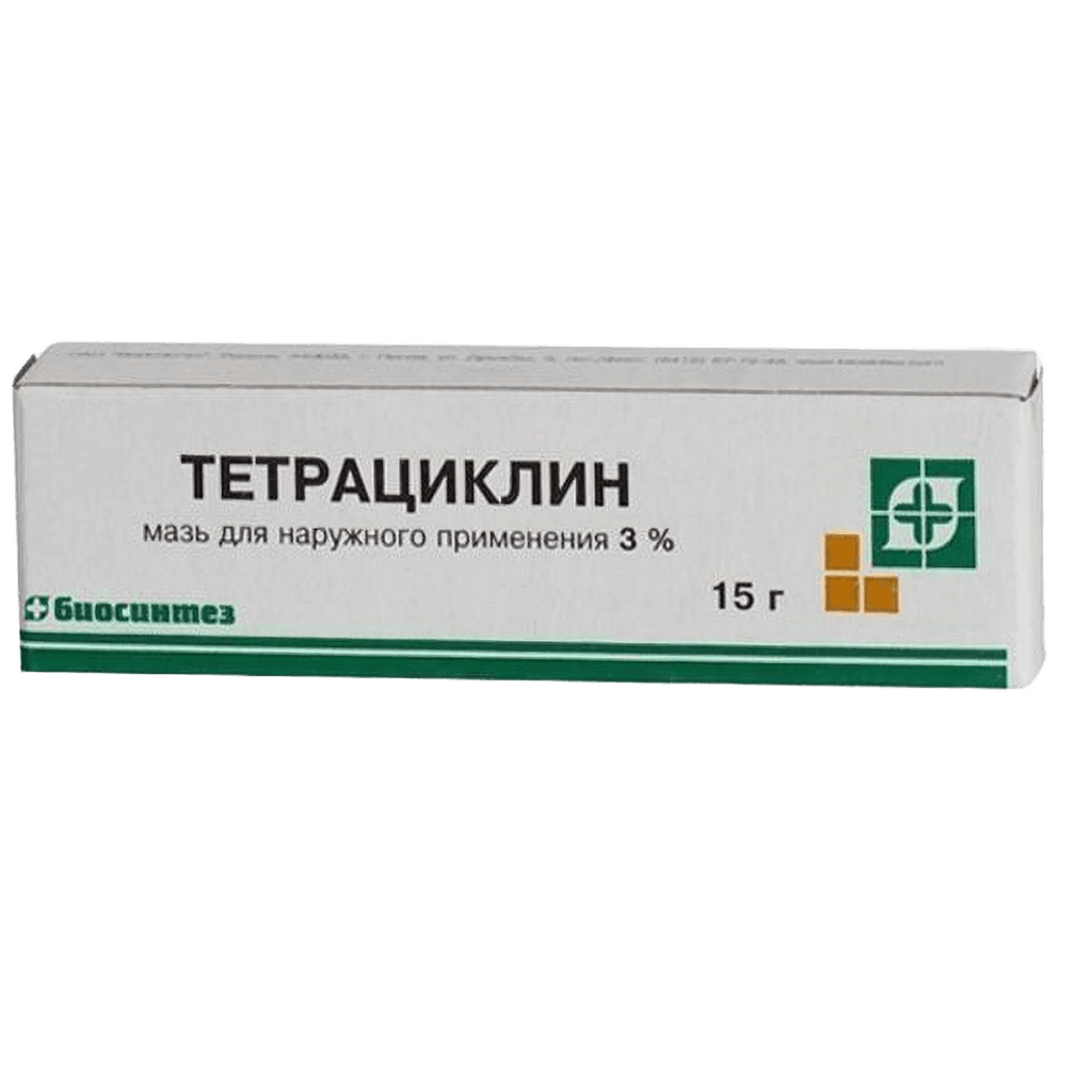 Тетрациклин, 3%, 15 г, мазь