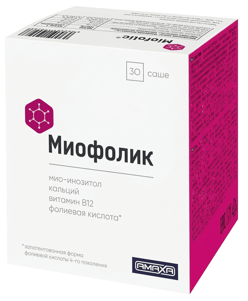 Миофолик, пакетики №30