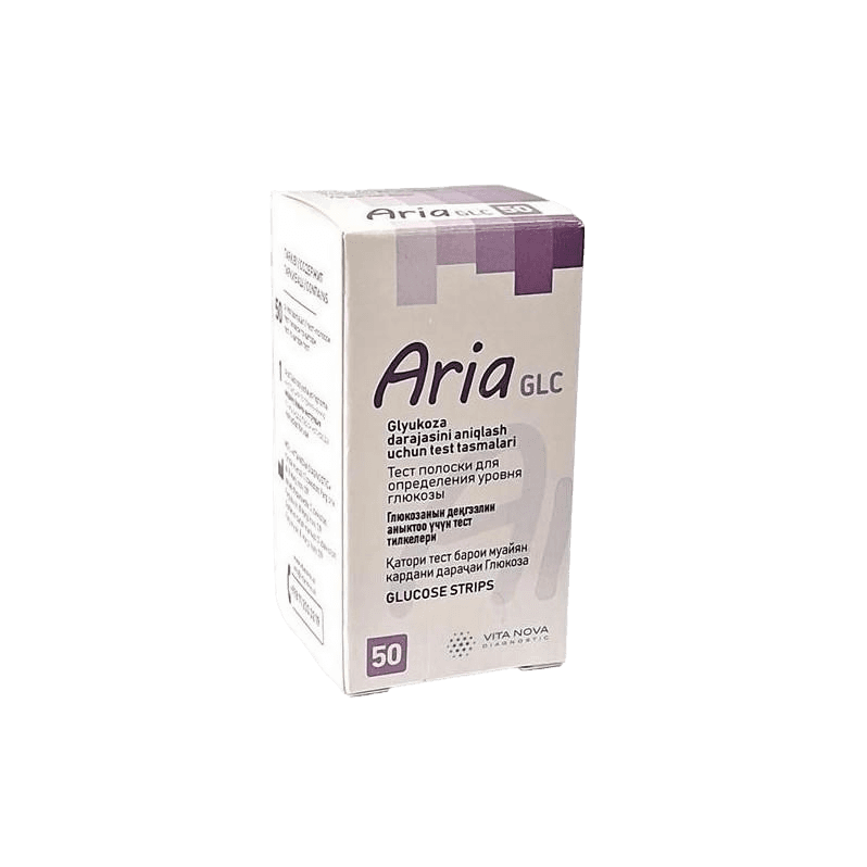 Тест полоски для глюкометра Aria GLC, №50
