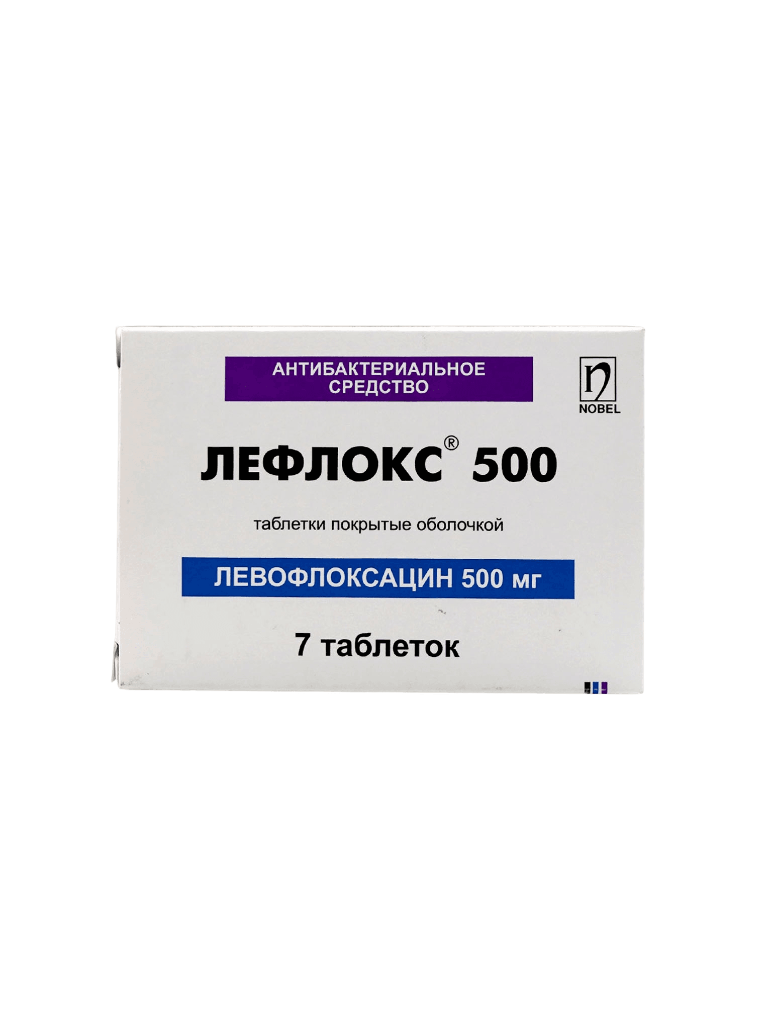 Лефлокс, 500 мг, таб. №7