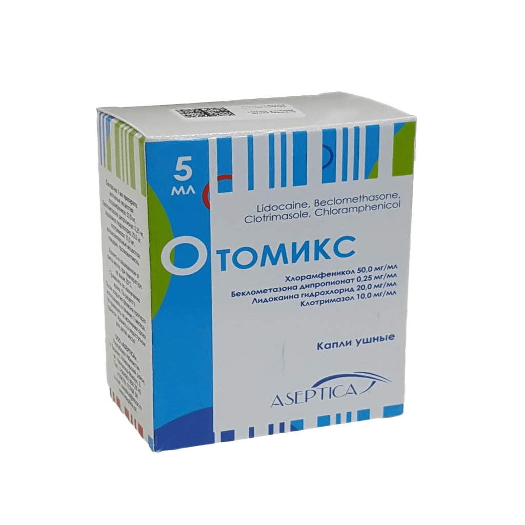Отомикс, 5 мл, капли ушные