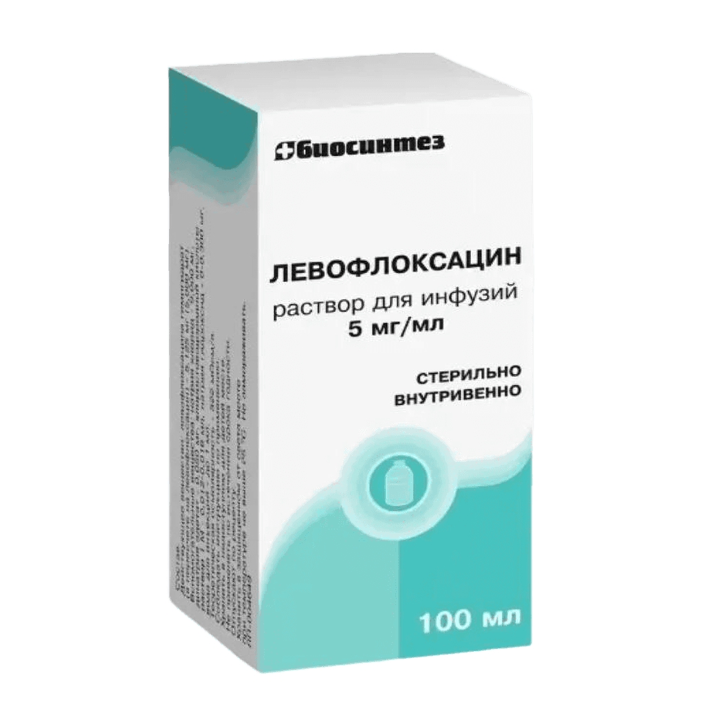 Левофлоксацин, 5 мг/мл, 100 мл, флак.