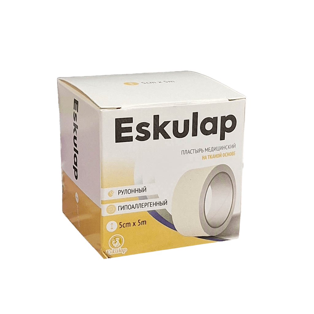 Plastyr, med. tkannyy Eskulap, 5 sm kh 5 m