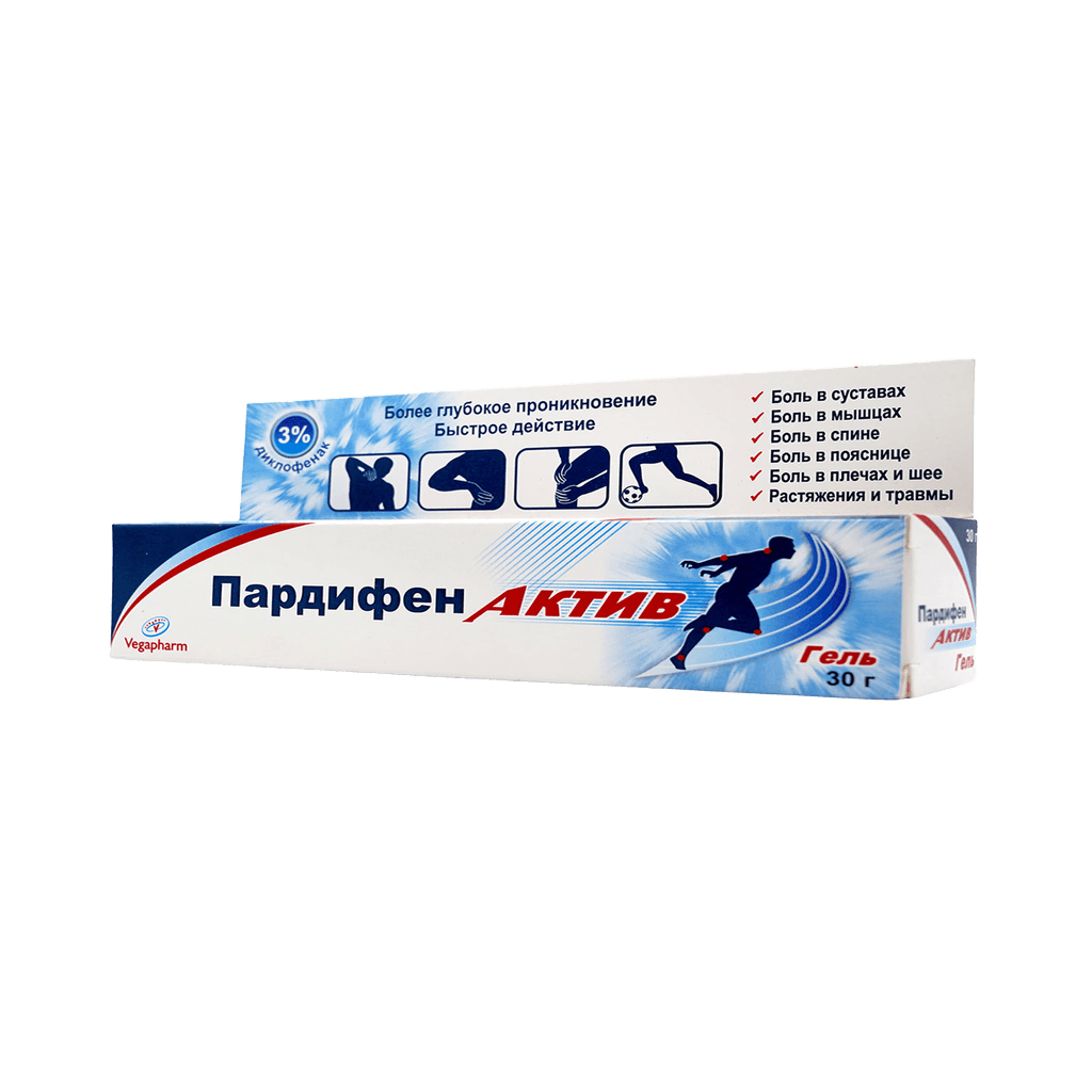 Пардифен Актив, 30 г, гель