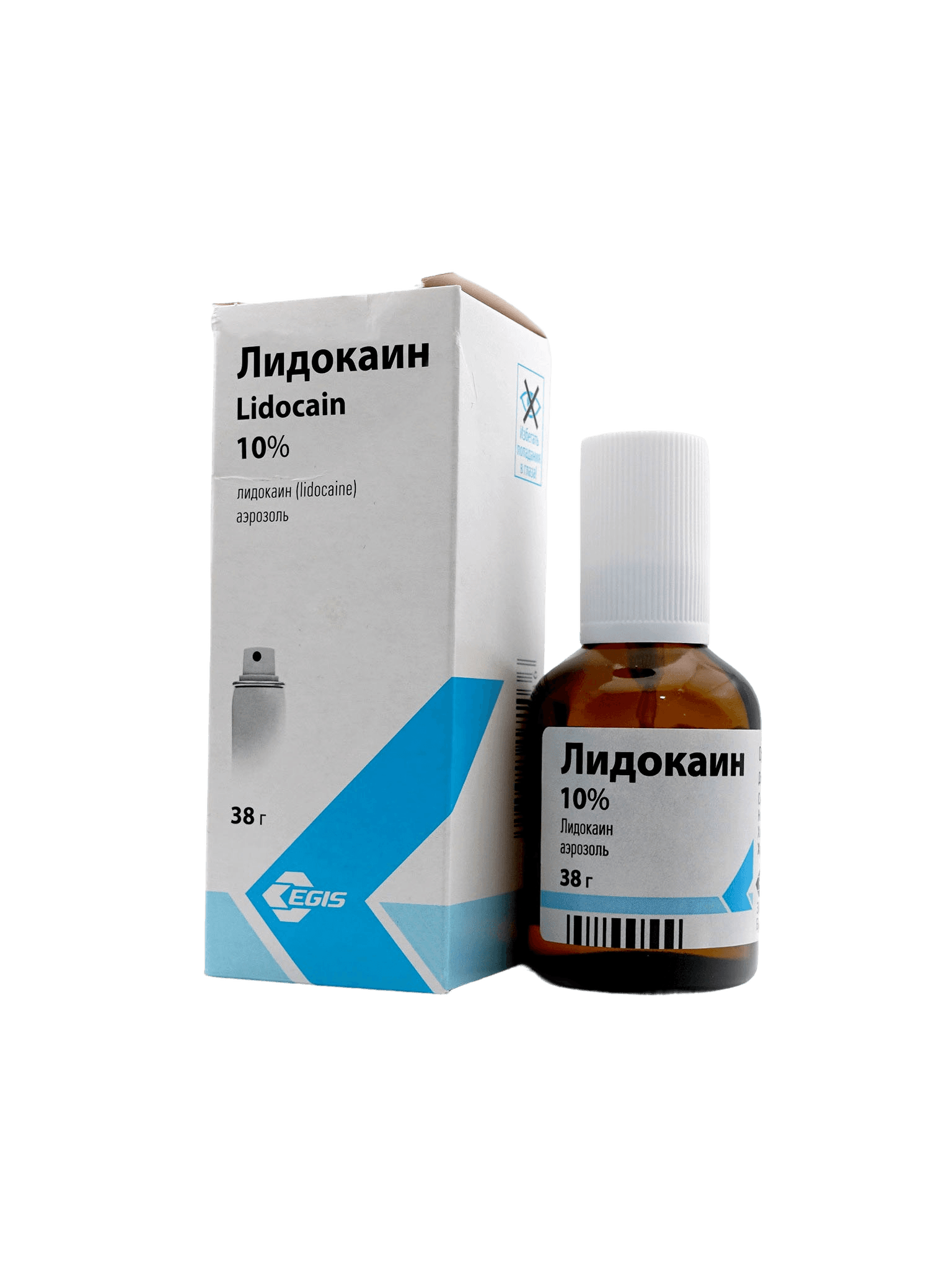 Лидокаин, 10%, 38 г, аэрозоль