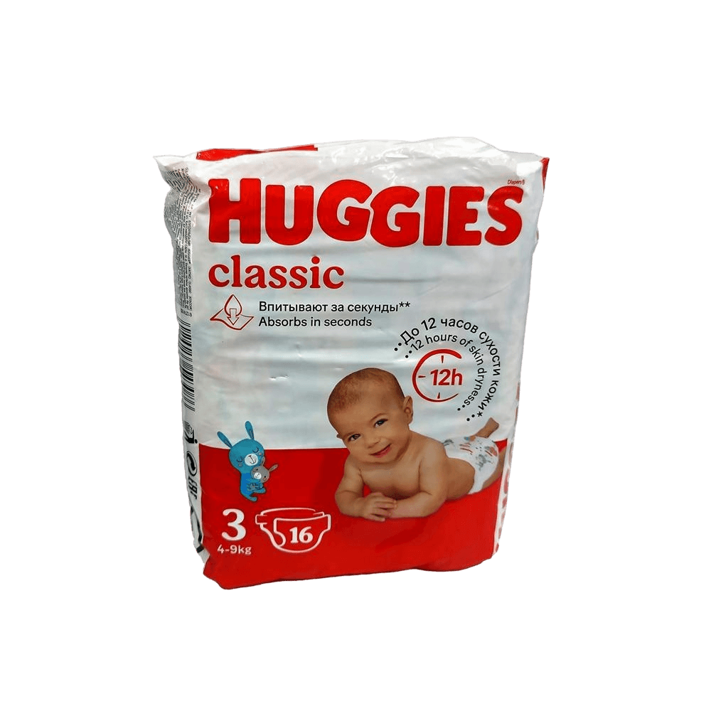 Подгузники дет. Huggies Classic, раз. 3, №16