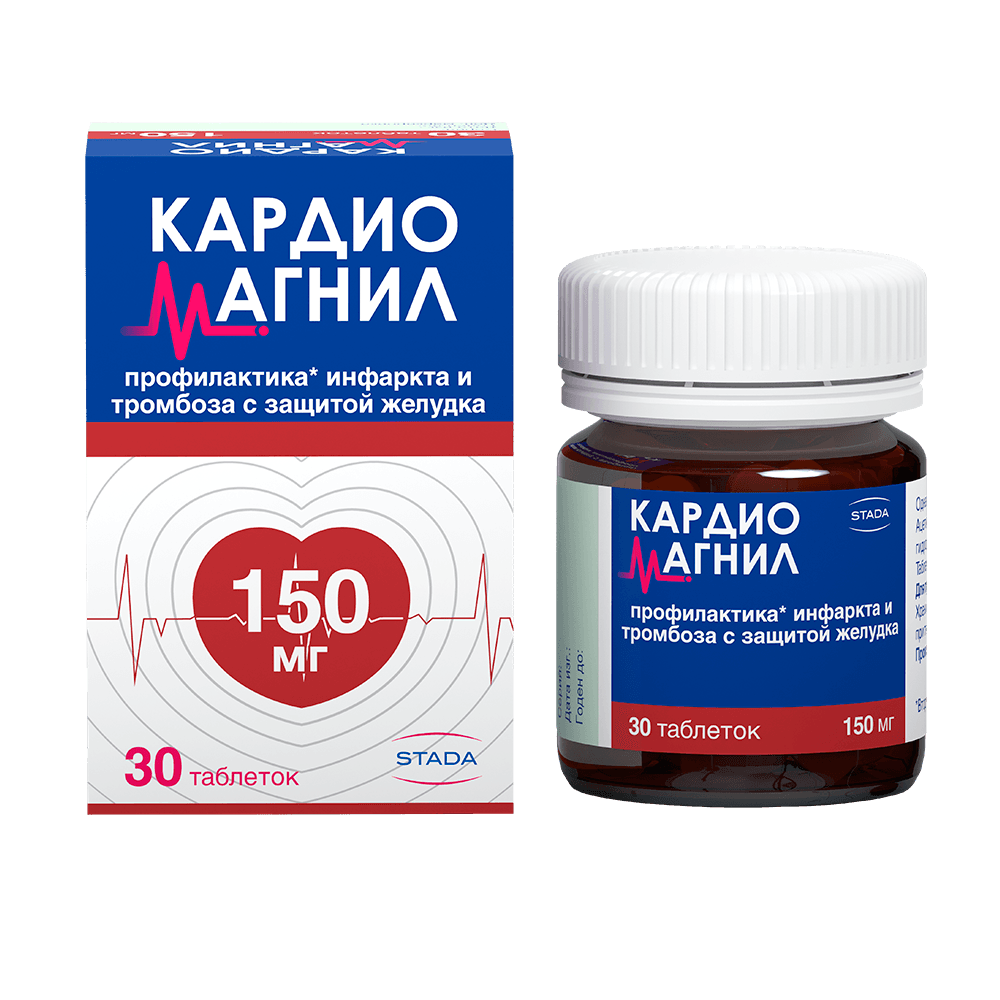 Кардиомагнил, 150 мг/30,39 мг, таб. №30