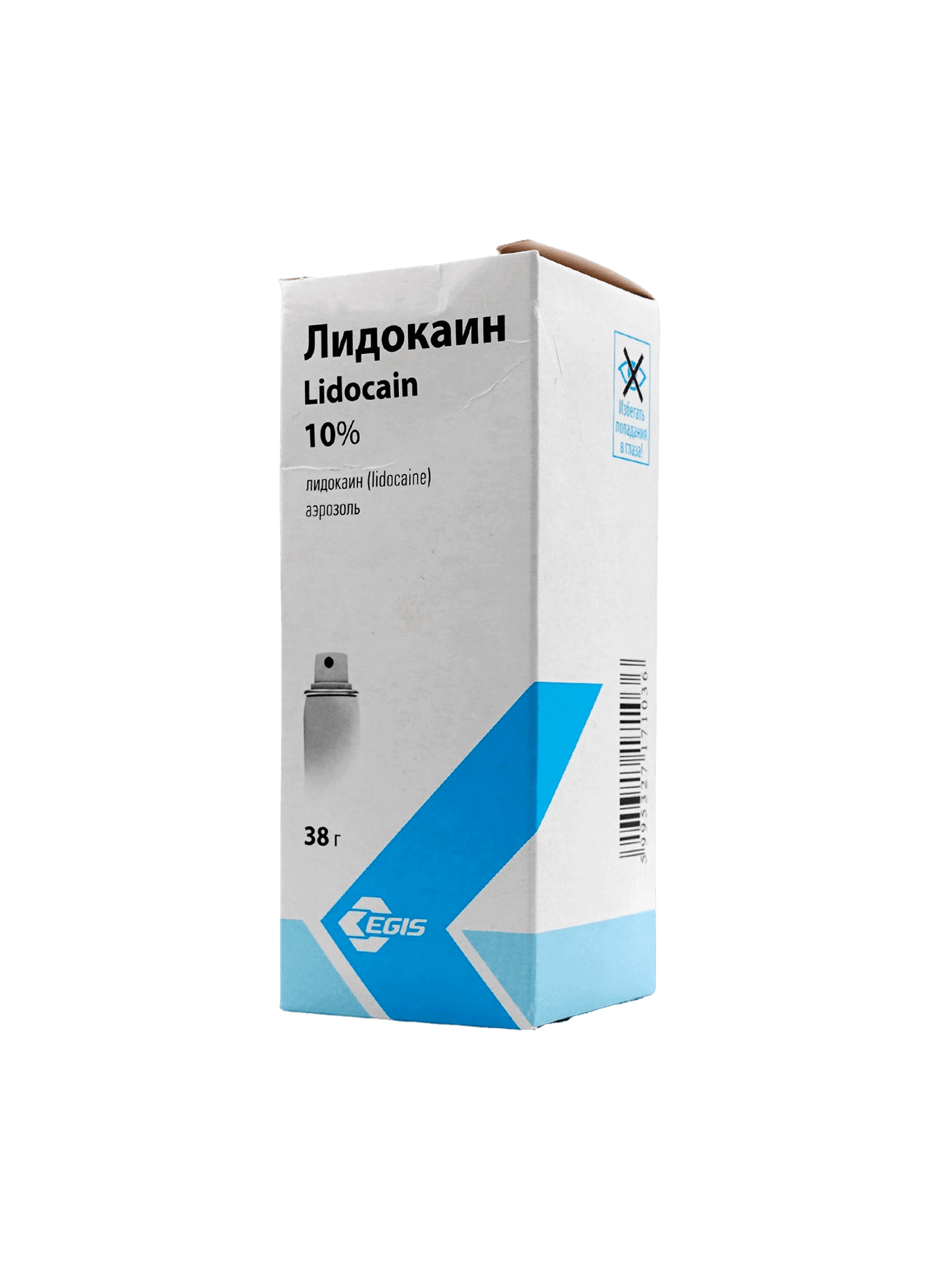 Лидокаин, 10%, 38 г, аэрозоль