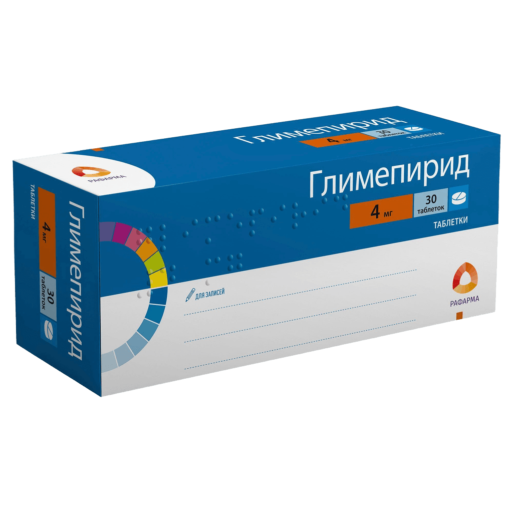 Глимепирид, 4 мг, таб. №30