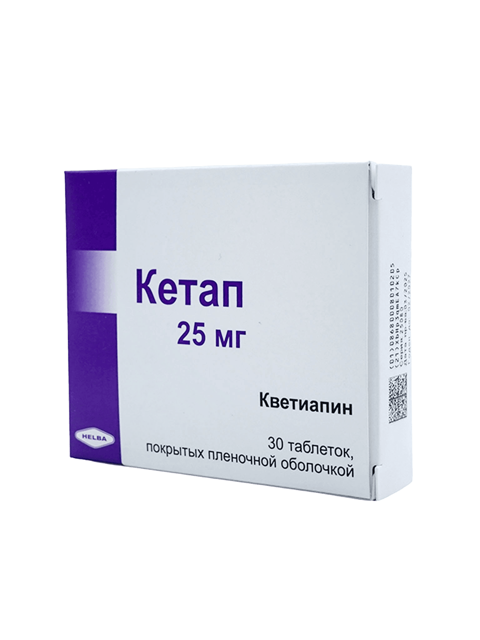 Кетап, 25 мг, таб. №30