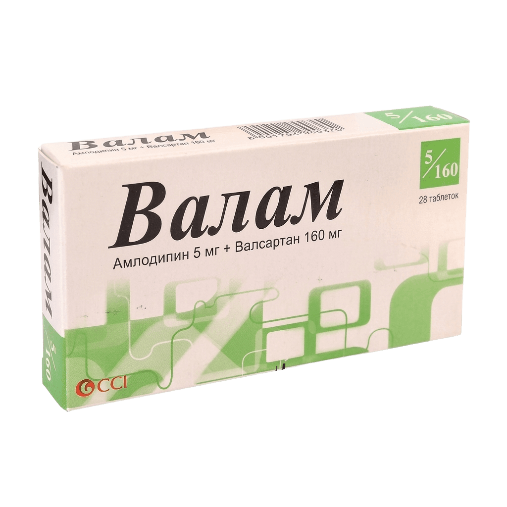 Валам, 5 мг/80 мг, таб. №28