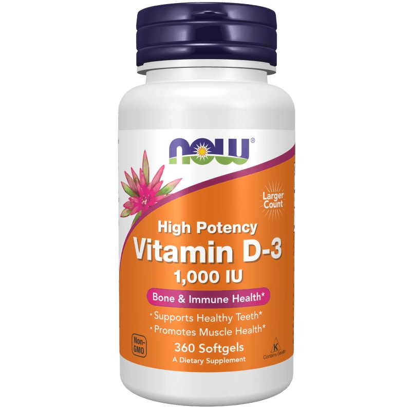 Витамин Д-3 (NOW Vitamin D-3), 1000 МЕ, капс. №360