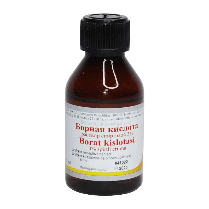 Борная кислота, 3%, 25 мл, флак.