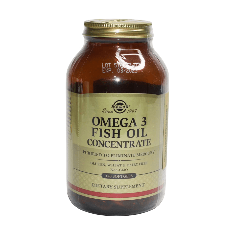 Омега 3 Рыбьего жира Концентрат (Solgar Omega 3 Fish Oil Concentrate), капс. №120