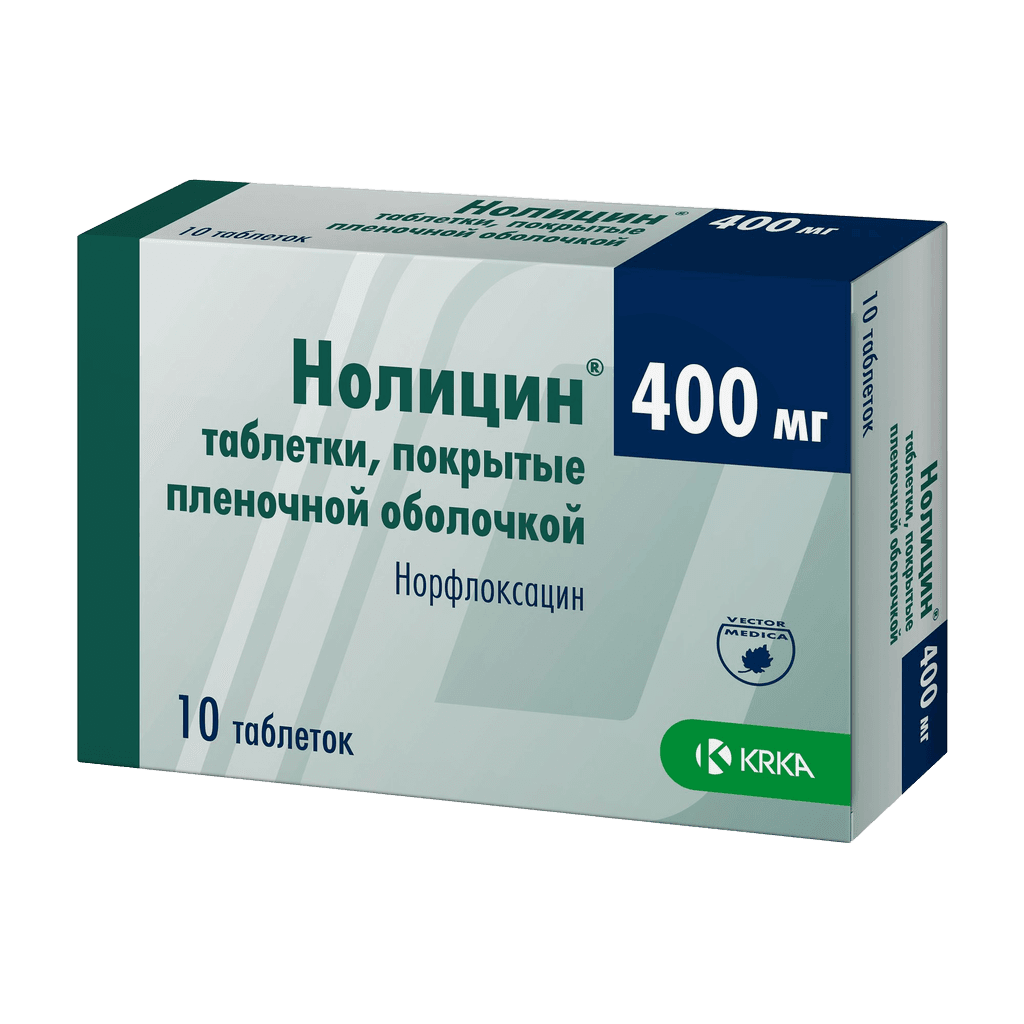 Нолицин, 400 мг, таб. №10