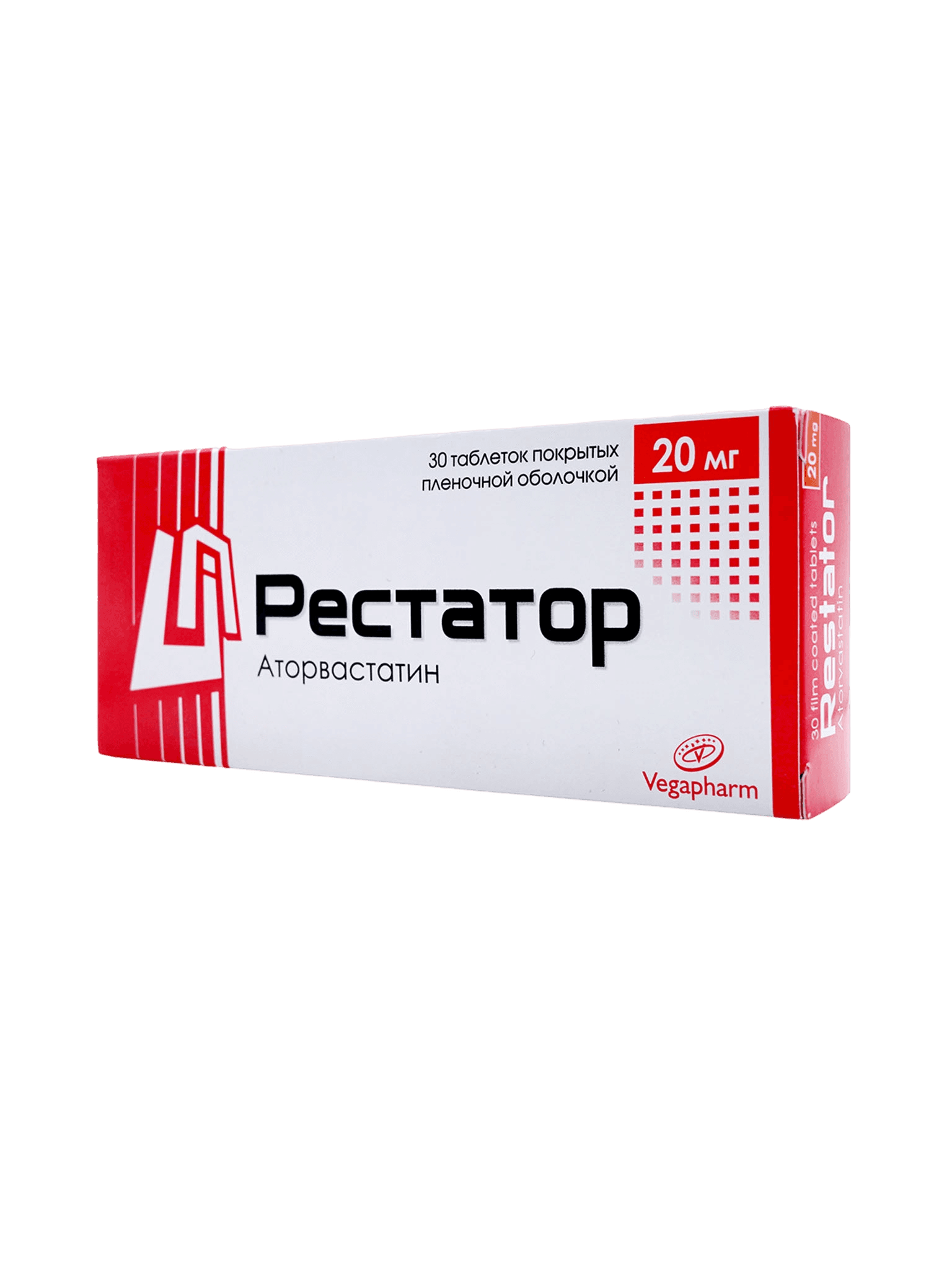 Рестатор, 20 мг, таб. №30