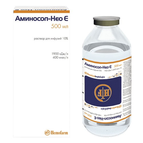 Аминосол-Нео Е, 10%, 500 мл, флак.