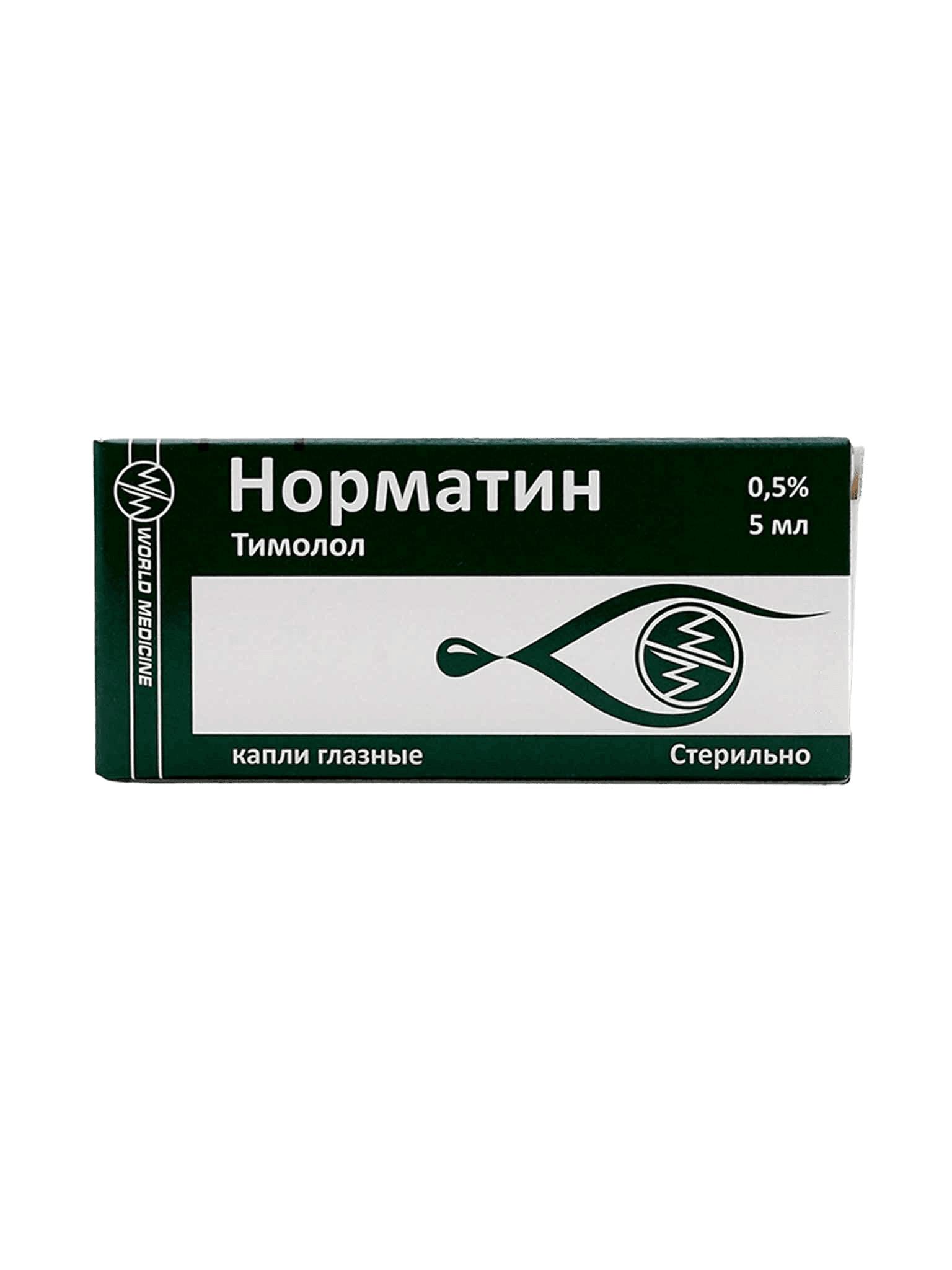 Норматин, 0,5%, 5 мл, капли глаз.