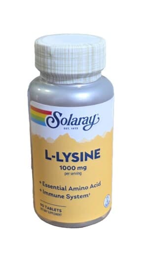 L-лизин (Solaray L-Lysine), 1000 мг, таб. №90