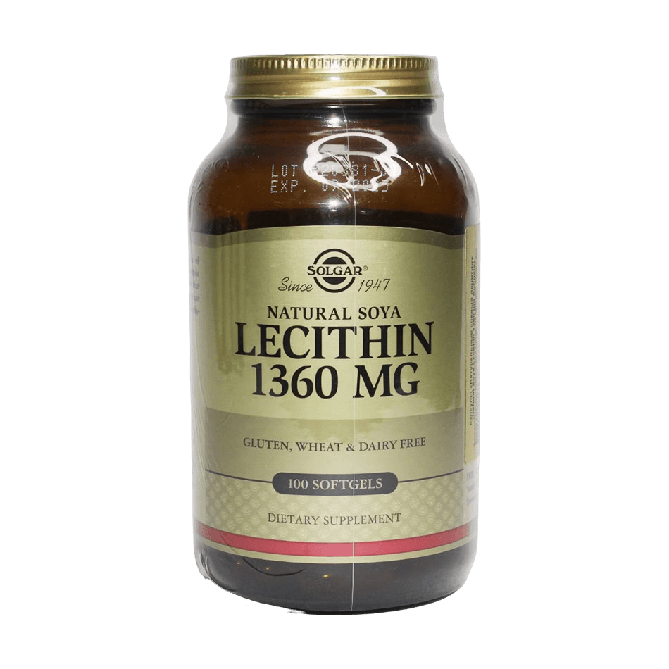 Лецитин Cоевый (Solgar Soya Lecithin), 1360 мг, капс. №100
