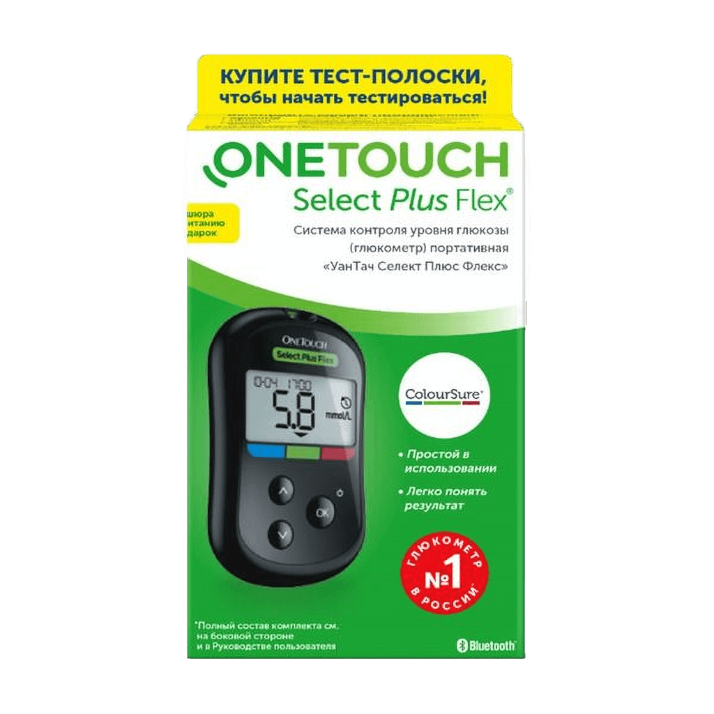 Глюкометр Onetouch Select Plus Flex