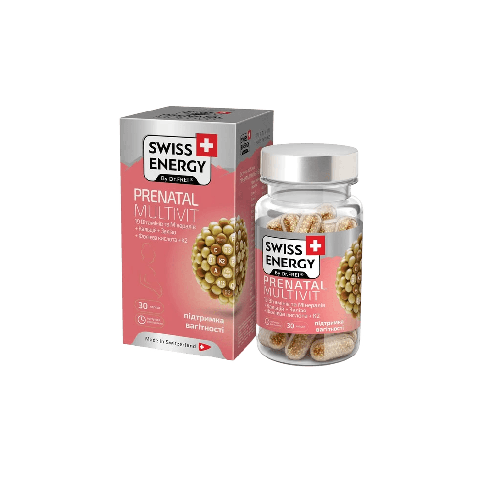 Swiss Energy Prenatal Multivit, капс. №30