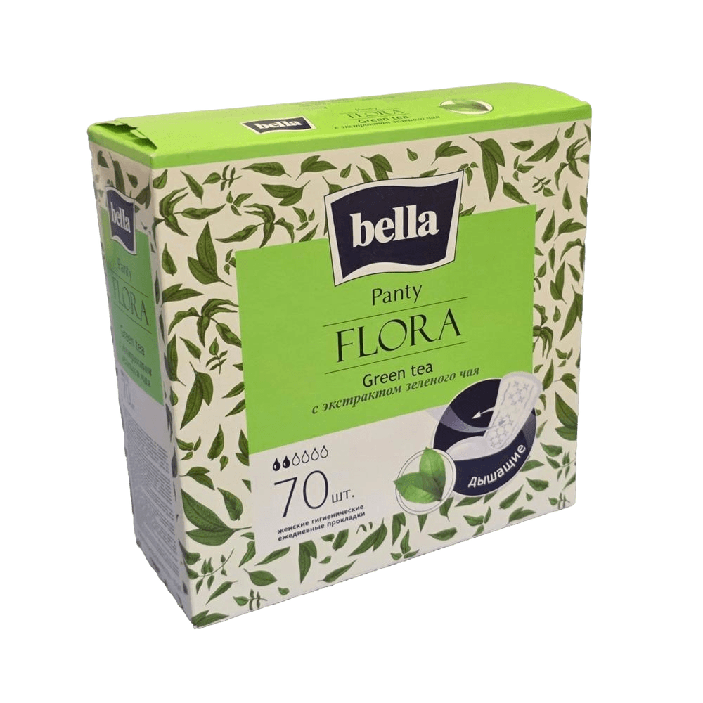 Прокладки гиг. Bella Flora Green tea, №10