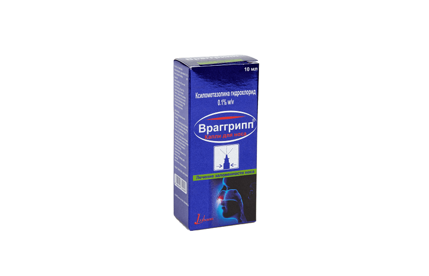Враггрипп, 10 мл, капли назал.