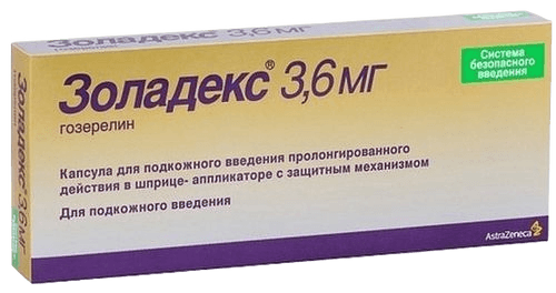 Золадекс, 3,6 мг, шприц-аппликатор, №1