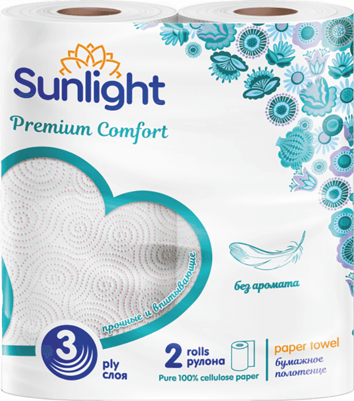 Polotentsa bumajnie Sunlight, 3 sloynaya, №2