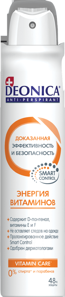 Антиперспирант энергия витаминов Deonica, 200 мл спрей