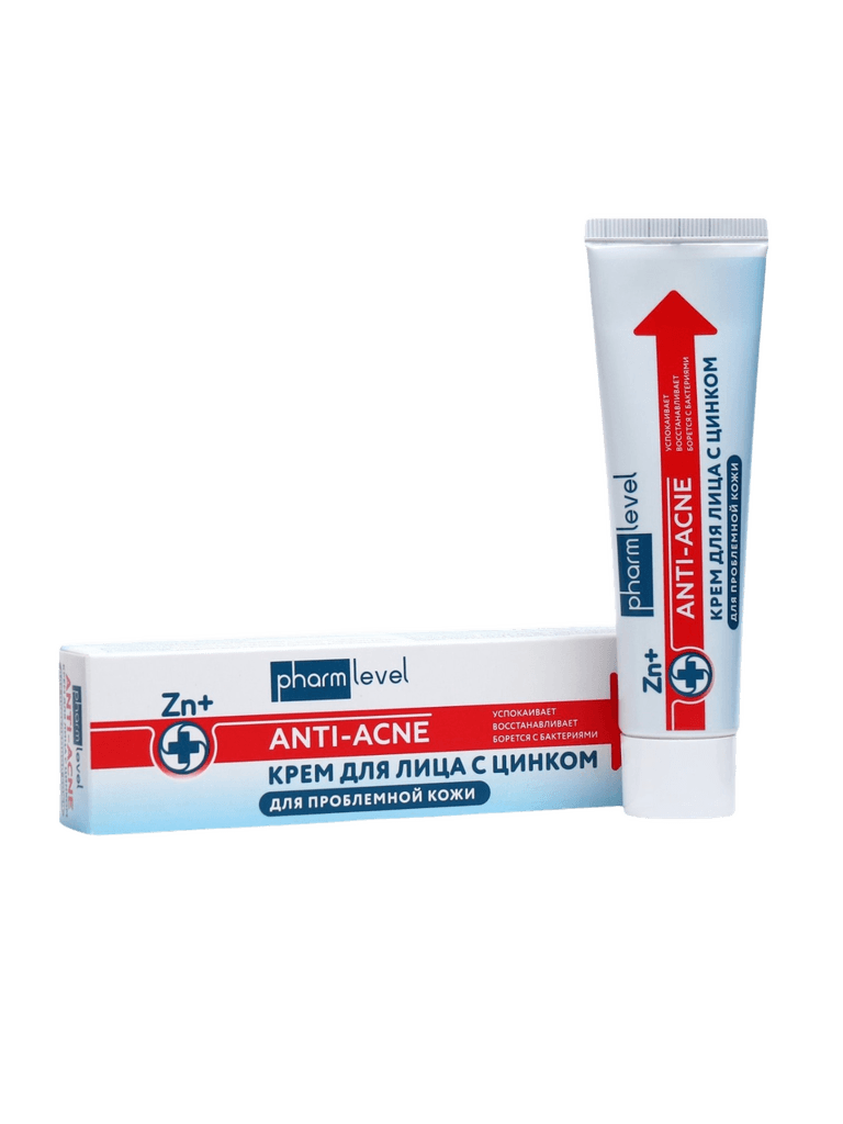 Крем для лица с Цинком Anti-Acne Pharmlevel, 50 мл
