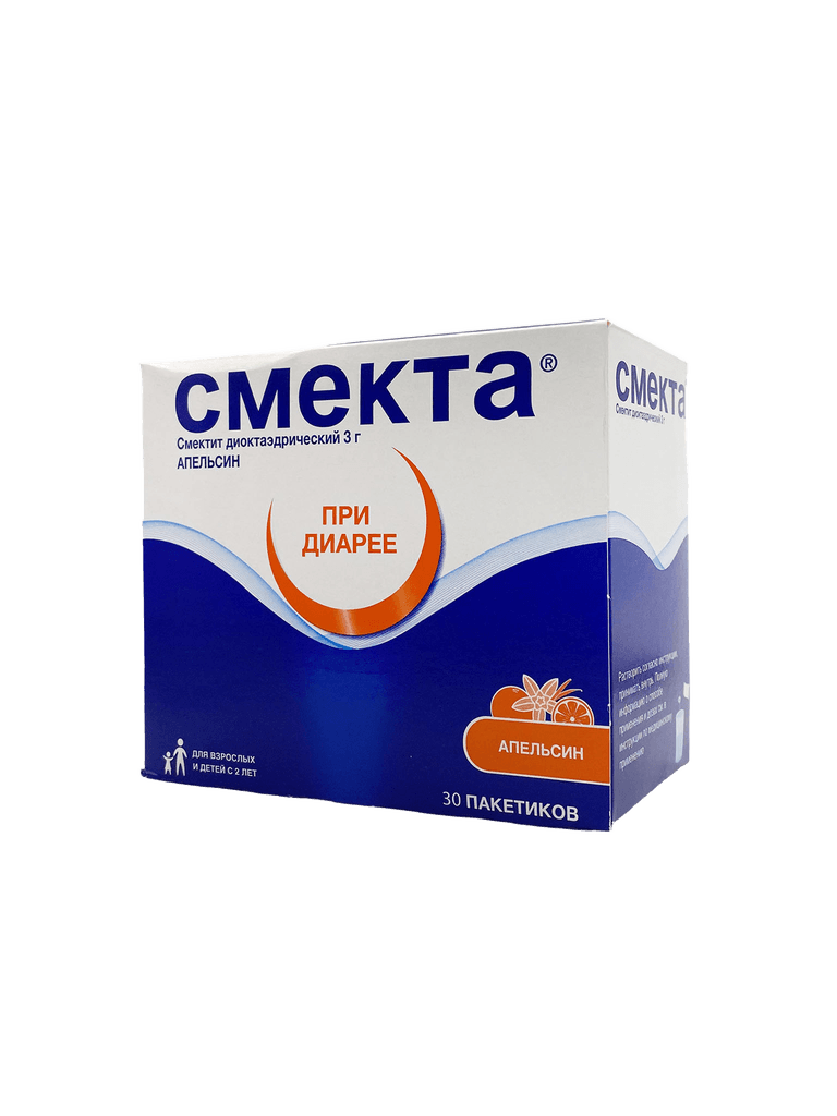 Смекта, 3 г, пакетики, №30 (апельсин)