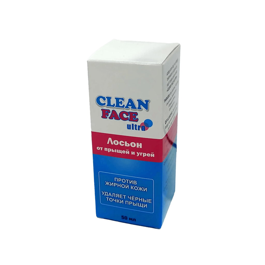 Лосьон от прыщей и угрей Clean Face Ultra, 50 мл